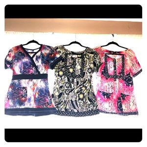 Set of 3 women’s Koi brand scrub tops